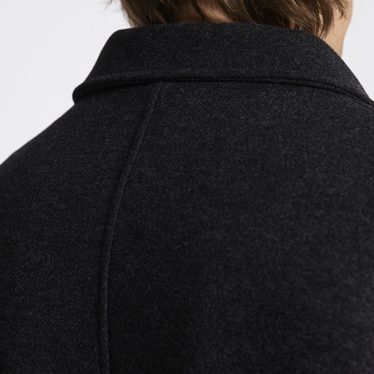 Zip jacket "Zixten" Black melange